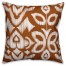 Orange Ikat  Outdoor Throw Pillow