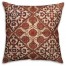 Traditional Spice Tones Tiles  Outdoor Throw Pillow