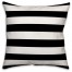 Black and White Stripes  Outdoor Throw Pillow