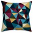 Dark Geometric Vector Pattern  Outdoor Throw Pillow