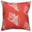 Coastal Coral Shells  Outdoor Throw Pillow