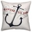 Refuse To Sink Nautical  Outdoor Coastal Throw Pillow