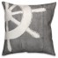 Woodgrain Captian's Wheel  Outdoor Nautical  Pillow