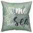 Seaside Sentiments  Outdoor Throw Pillow