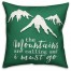 Green Mountains Adventure  Outdoor Throw Pillow