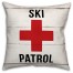 Ski Patrol  Outdoor Throw Pillow