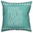 Love is a Four Legged Word  Outdoor Throw Pillow