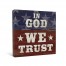 God We Trust Canvas Wall Art 