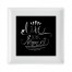 Live In The Moment Square Cocktail Plate