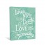 Laugh Breathe Love 11x14 Canvas Wall Art