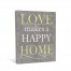Love Makes A Happy Home 14x11 Canvas Wall Art