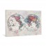 Watercolor Global World Map Canvas Wall Art