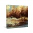 Painted Gold Trees Canvas Wall Art