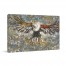 Paint Splattered Eagle 36x24 Canvas Wall Art