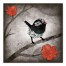 Newsy Bird 24x24 Canvas Wall Art