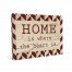 Red Home Is Where The Heart Is Canvas Wall Art
