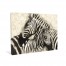 Silver Zebra and Baby Canvas Wall Art
