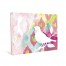 Watercolor Ikat with Bird Canvas Wall Art