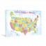 Children's Watercolor US Map Canvas Wall Art