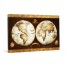 Golden World Map Canvas Wall Art