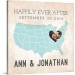 Happily Ever After Personalized Gallery Wrapped Canvas 16x16