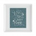 Love Makes a Happy Home Square Cocktail Plate