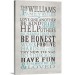 Family Rules Personalized Gallery Wrapped Canvas 16x20
